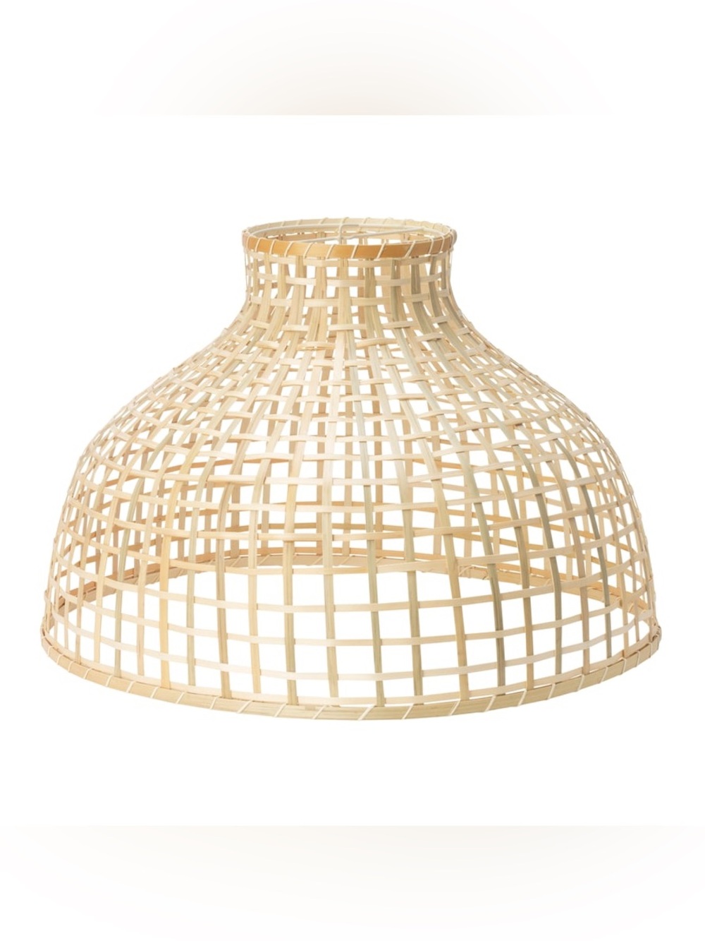 IKEA GOTTORP Bohemian Decor Natural Woven Bamboo Rattan Pendant Shade NWT